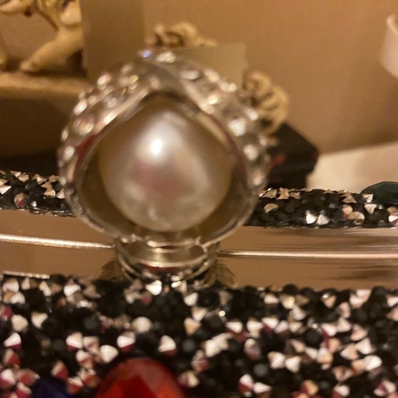 NWOT CRYSTAL AND SPARKLE EVENING BAG WITH 2 CHAINS - Picture 2 of 8